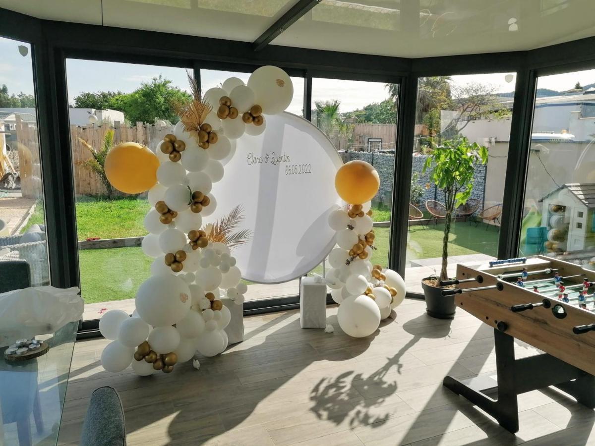 Villa Dali La Garde 260M2 Jacuzzi, Sauna, Piscine, Jardin 500M2, 5 Minutes De La Plage Exterior photo